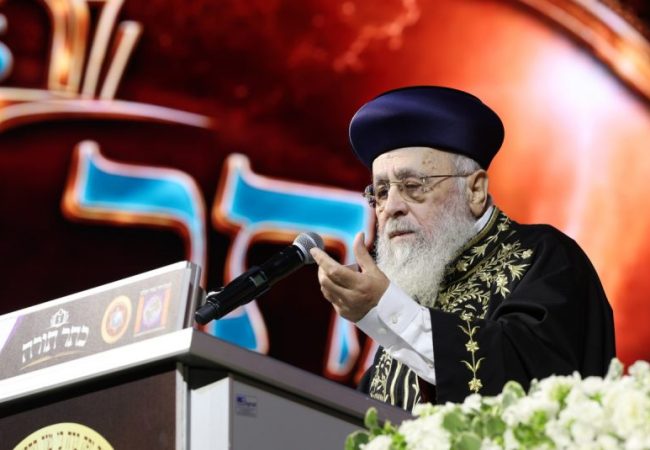 מרן הראש''ל הגר''י יוסף שליט''א | צילום: יעקב כהן