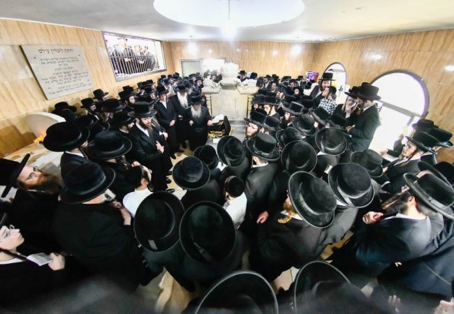 ה'יארצייט' בקרעטשניף | צילום: שוקי לרר