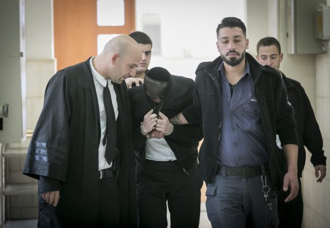 עצור חרדי מובל בבית המשפט | צילום יונתן זינדל/פלאש 90